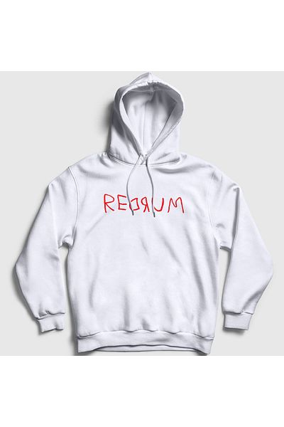 Presmono Unisex White Redrum Ταινία The Shining Hooded φούτερ 254523 ττ