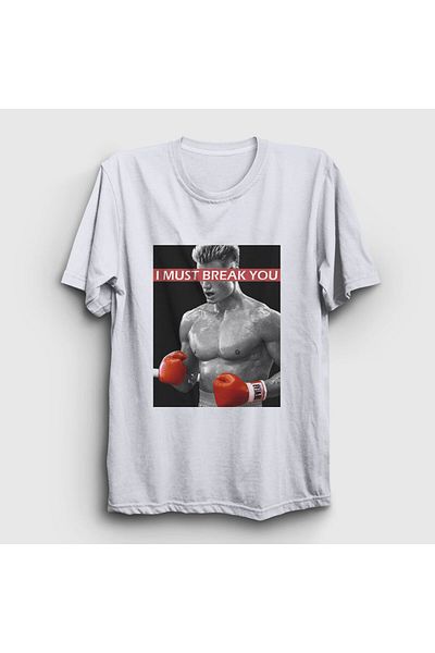 Presmono Μπλουζάκι Unisex White Break Ivan Drago Movie Rocky 249430 ττ