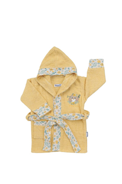 Generic Brand Girl's Hooded Bathrobe - 100% Cotton