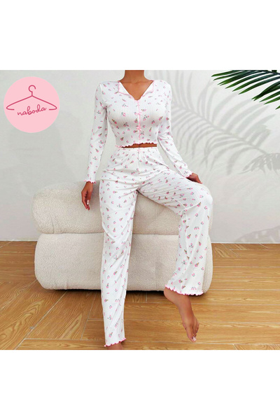 naboda Set de pijamale cu design elegant pentru femei