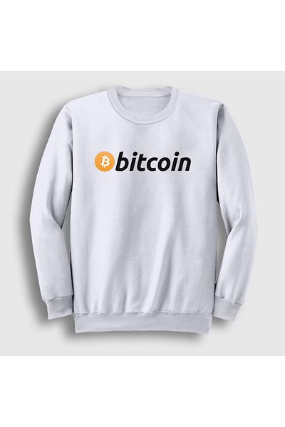 Presmono Unisex Λευκό φούτερ Btc Bitcoin 263287 ττ