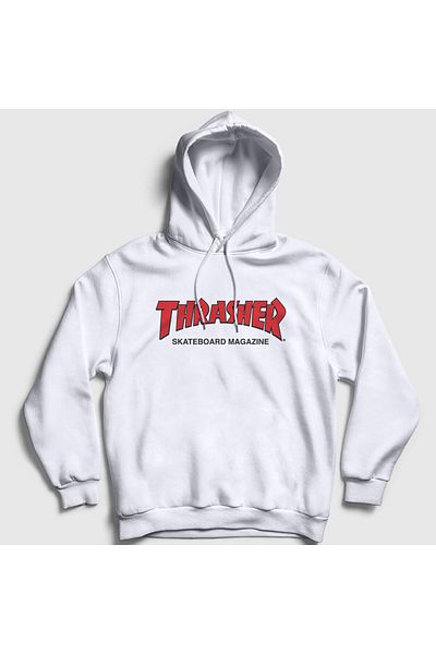 Presmono Φούτερ με κουκούλα Unisex White Logo V3 Thrasher 278790 ττ