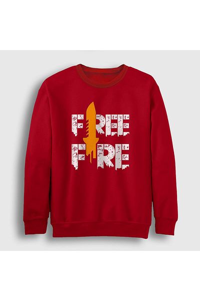 Presmono Унисекс суитшърт Red Knife V2 Free Fire 233159tt