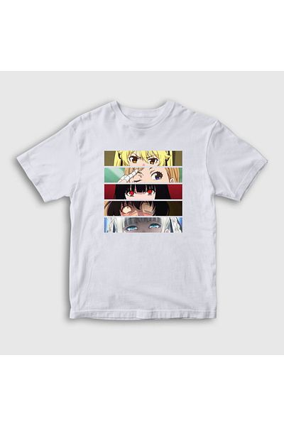 Presmono Παιδικό μπλουζάκι Anime Kakegurui Unisex - Λευκό, Κορίτσια, 239653 ττ