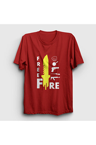 Presmono Унісекс червона футболка Knife Free Fire 232650tt