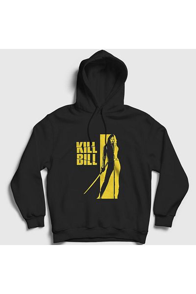 Presmono Unisex Μαύρο φούτερ Beatrix Movie Kill Bill με κουκούλα 246271 ττ