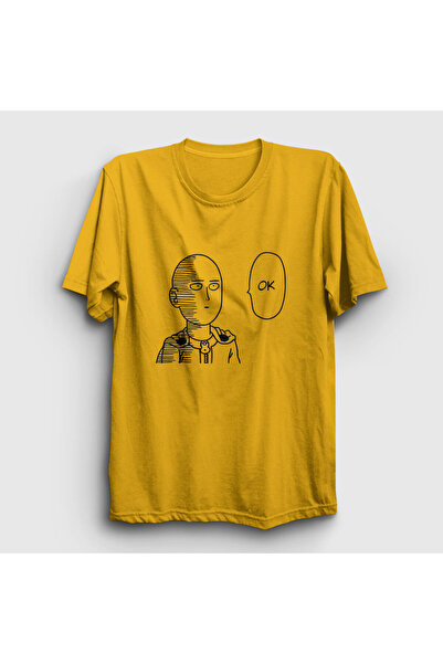 Presmono Unisex žuta strelica anime One Punch Man T-shirt 240613tt