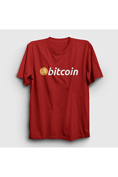 Presmono Unisex crveni BTC Bitcoin T-shirt 263026tt