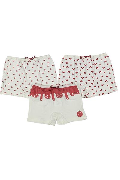 diamondstar Kız 3/12 Yaş Karışık Desenli Boxer Set
