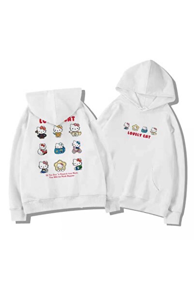 Rbgstore Hello Kitty Lovely Cat Kapüşonlu Sweatshirt