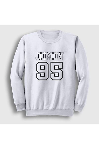 Presmono Φούτερ Unisex White 95 K Pop Jimin Bts 272138 ττ
