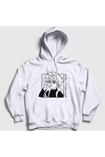 Presmono Φούτερ με κουκούλα Unisex White Killua Anime Hunter X Hunter 238848 ττ