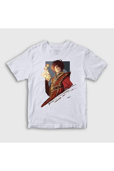 Presmono Unisex Παιδικό λευκό Zuko Anime Avatar The Last Airbender T-shirt 262839 ττ