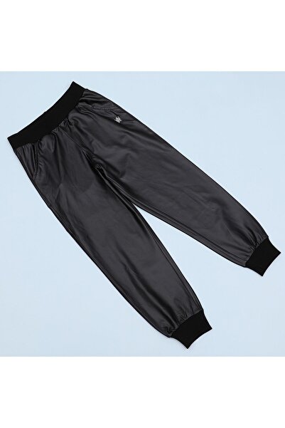 WANEX Kız Çocuk Deri Pantolon - 22155 - Siyah