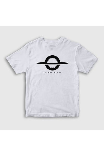 Presmono Unisex Παιδικό μπλουζάκι με λευκό Wormhole Movie Interstellar 245909 ττ