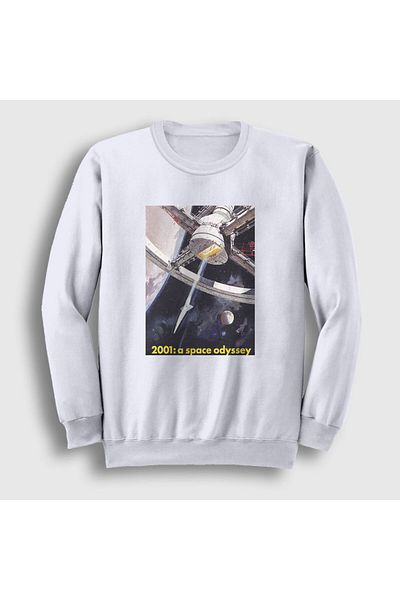 Presmono Unisex White Space Station Ταινία 2001 A Space Odyssey Φούτερ 241867 ττ