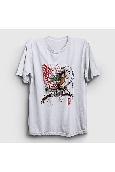 Presmono Μπλουζάκι Unisex White Soldier Eren Yeager Anime Attack On Titan 316240 ττ