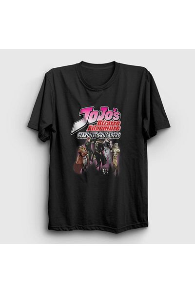 Presmono Μπλουζάκι Unisex Black Stardust Crusaders Anime Jojo 327268 ττ