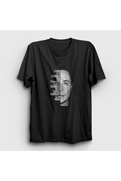 Presmono تي شيرت أسود للجنسين من Elon Musk333639تي تي