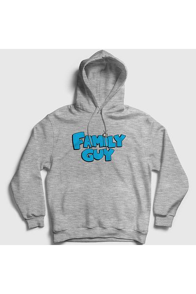 Presmono Φούτερ με κουκούλα Unisex Grey Logo Family Guy 300447 ττ