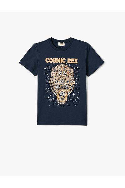 Koton Navy Blue Boy T-shirt - 4skb10497tk