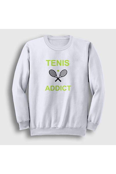 Presmono Φούτερ Unisex White Addict Sports Tennis Tennis 329912 ττ