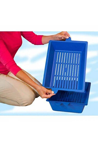 Bundeba 3 Aşama Kum Elemeli Kedi Eğitimi Ve Tuvalet Set 43 X 33 X 11 Cm