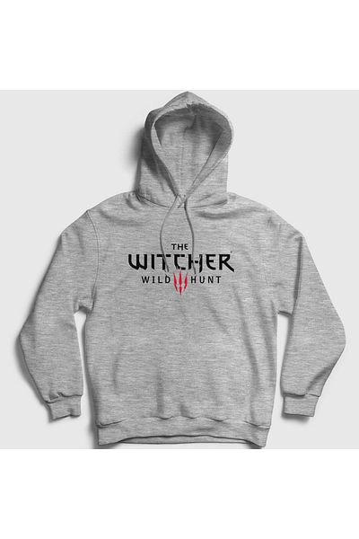 Presmono Φούτερ με κουκούλα Unisex Grey Wild Hunt TV Series Witcher 327862 ττ
