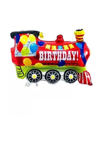 CUGY بالون من رقائق القطار الملون متوافق مع الهيليوم