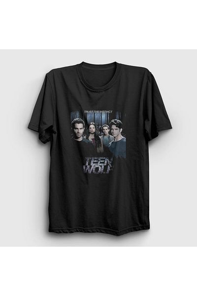Presmono Μπλουζάκι Unisex Μαύρη αφίσα V2 της σειράς Teen Wolf 338388 ττ