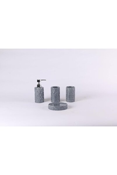 ORCHID 4PCS CERAMIC BATH SET D50060 GREY