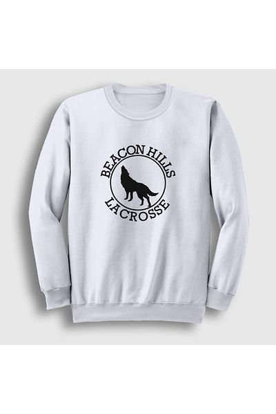 Presmono Φούτερ Unisex White Beacon Hills Lacrosse V2 Array Teen Wolf 330847 ττ