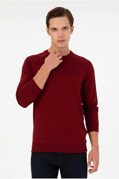 U.S. Polo Assn. Стандартен мъжки суичър с кръгло деколте