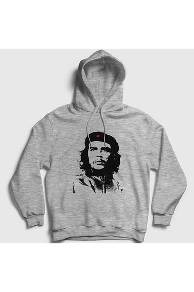 Presmono Φούτερ Unisex Γκρι Kuba Che Guevara με κουκούλα 315538 ττ