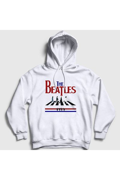 Presmono Φούτερ με κουκούλα Unisex White Walk V2 The Beatles 294390 ττ