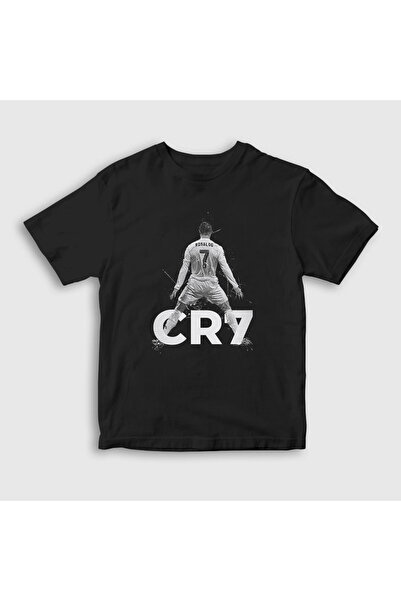 Presmono Унісекс дитяча чорна футболка Stance Football Cr7 Cristiano Ronaldo ...