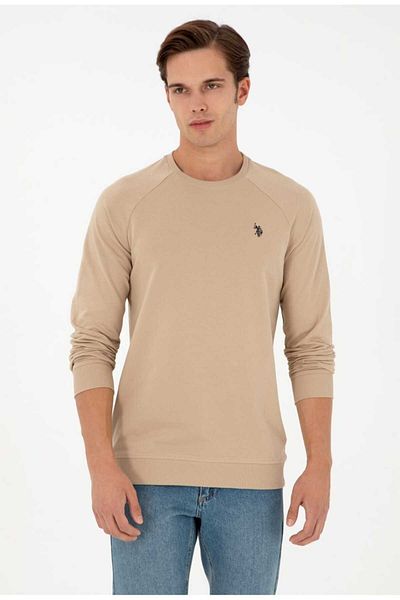 U.S. Polo Assn. Ανδρικό φούτερ με κανονική εφαρμογή Crew Neck Basic