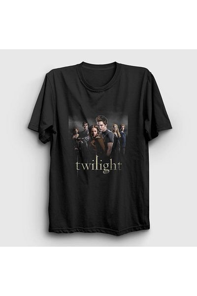 Presmono Unisex Μαύρη αφίσα Cullen Family Twilight T-shirt 312497 tt