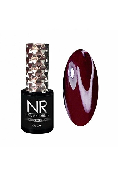 Nail Republic Kalıcı Oje Bordo 167 10 ml Profesyonel Manikür İçin 4 Hafta Kal...