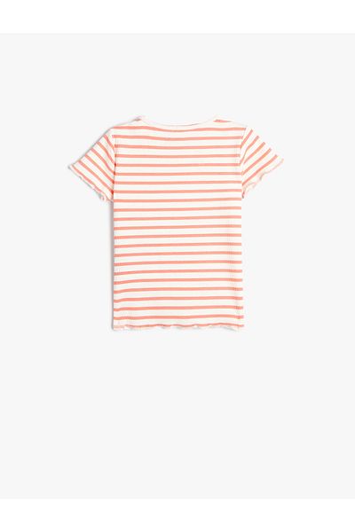 Koton Tricou din bumbac cu mânecă scurtă și cu gât rotund