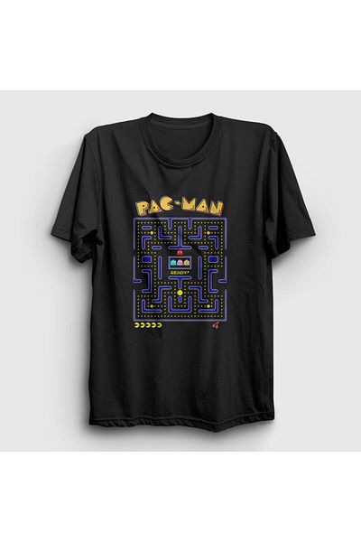 Presmono Μπλουζάκι Unisex Μαύρη Χάρτη Pac Man Pacman 312030 ττ