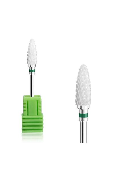 aba nails Green Ceramic Milling Cutter - Tip Ceramic File Machine, Prosthetic Nail File