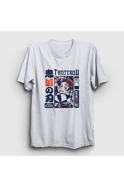 Presmono Μπλουζάκι Unisex White Rage Tanjiro Kamado Anime Demon Slayer Kimetsu No Yaiba 307637 ττ