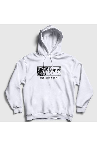 Presmono Unisex Λευκό Eren Yeager Flowers Anime Attack On Titan Hooded φούτερ 314590 ττ