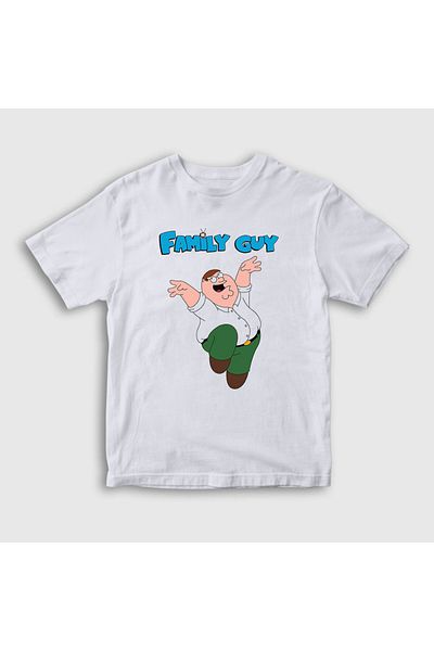Presmono Tricou alb Peter Griffin pentru copii, unisex, Family Guy300722tt