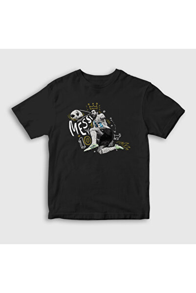 Presmono Unisex dečji crni 10 Argentina fudbalski dres Lionel Messi T-shirt 3...