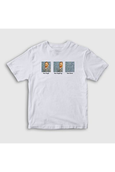 Presmono Παιδικό μπλουζάκι Vincent Van Gogh Unisex - Λευκό, Καλλιτεχνικός Ζωγράφος, 303447 ττ