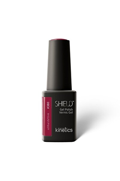 kinetics Shield Gel Polish Kalıcı Oje 15 ml – HEMA ve TPO İçermeyen | Hedonist Red #380