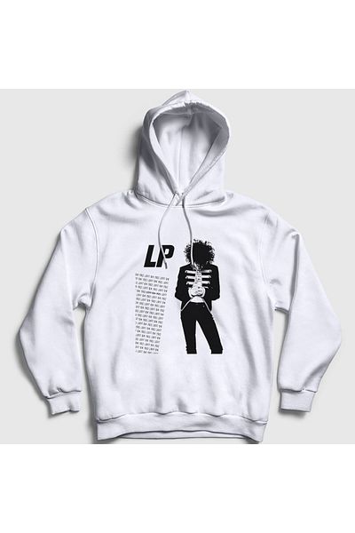 Presmono Φούτερ Unisex White Lp V2 Laura Pergolizzi με κουκούλα 304717 ττ