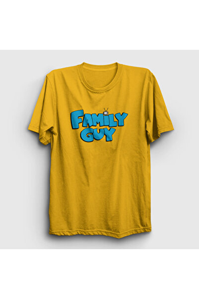 Presmono Unisex žuti logo Family Guy T-shirt 300330tt